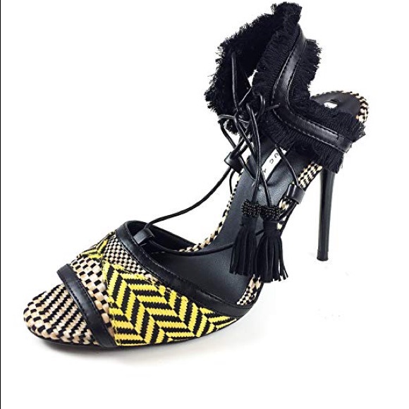 Zara Shoes - Zara woven fringe heels!NEVER WORN